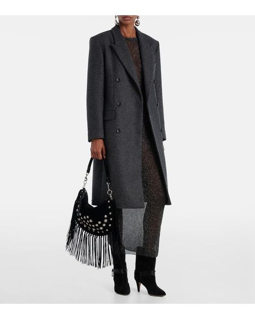 Isabel Marant Gray Maxikleid Fanelie Aus Lame