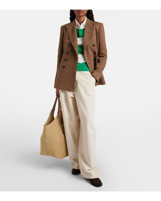 Polo Ralph Lauren Natural Polo Play Large Suede Tote Bag