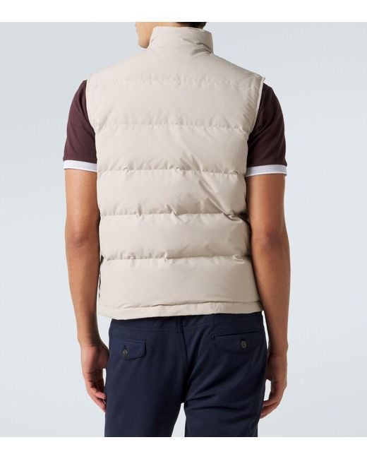 Eleventy Natural Down Vest for men