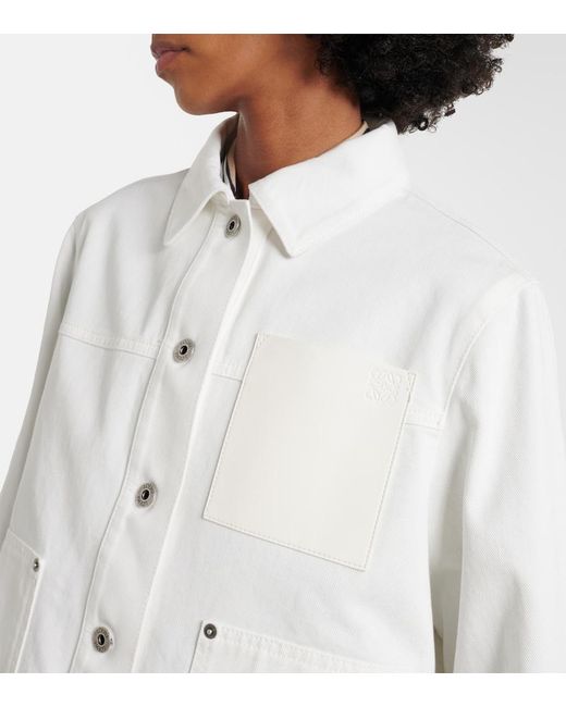 Loewe White Paula's Ibiza Denim Jacket