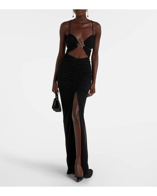 Blumarine Black Robe Aus Jersey