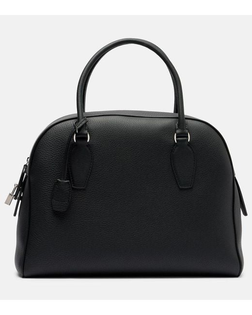 The Row Black Tote Bag India 12 Aus Leder