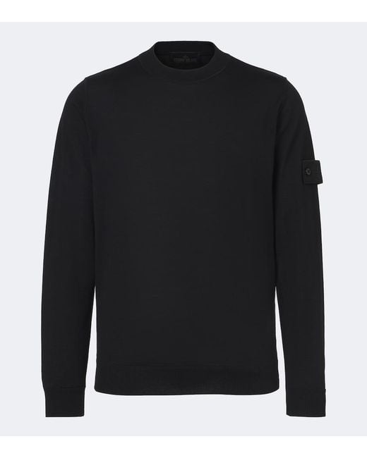 Pullover Ghost di Stone Island in Black da Uomo