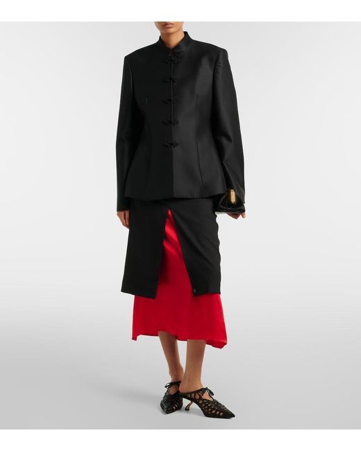 Rohe Black Wool-Blend Jacket