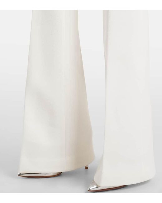 Pantaloni Flared Rory di Rebecca Vallance in White