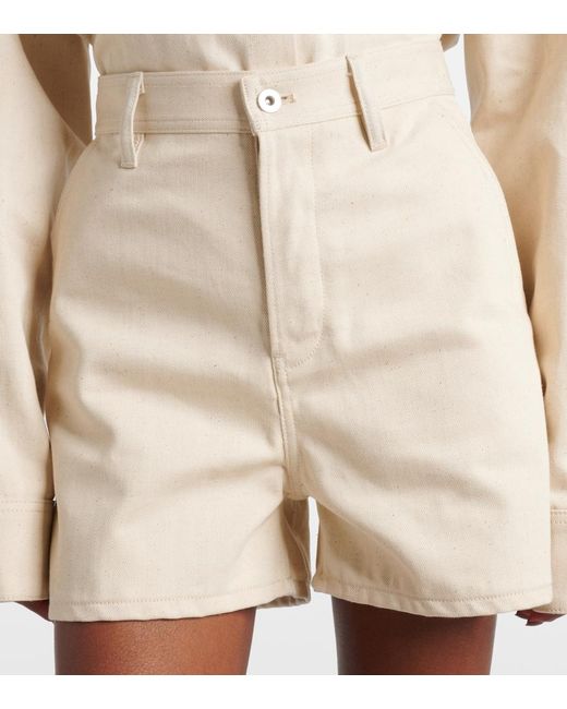 Jil Sander Natural Denim Shorts