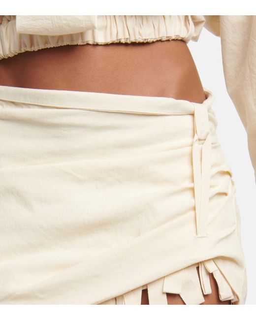 Jacquemus Natural 'la Jupe Baonio' Miniskirt