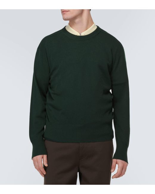 Burberry Green Wool Sweater for men