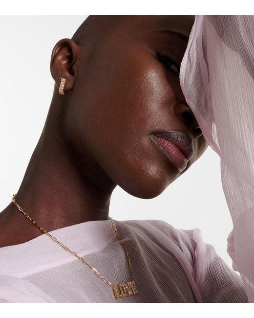 SHAY White 18Kt Hoop Earrings With Diamonds