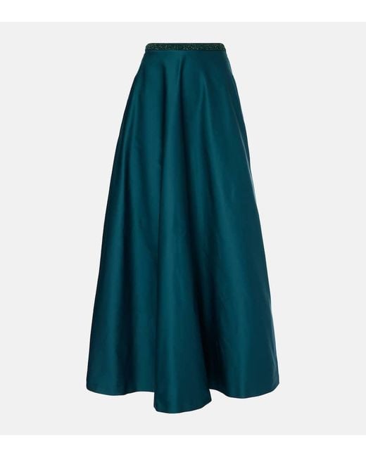 【Max Mara】 Brasile embellished maxiスカート Max Mara Brasile Embellished Maxi Skirt in Blue | Lyst