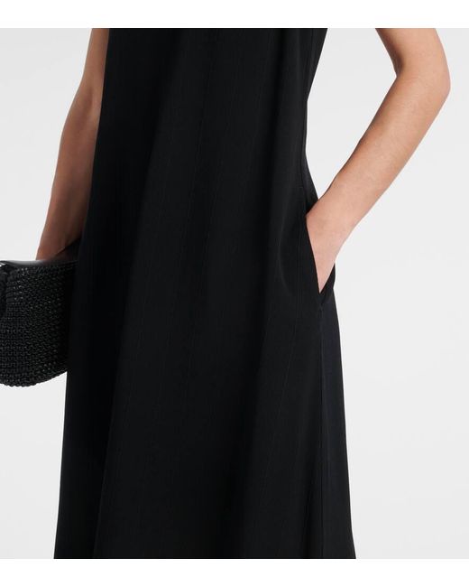 Totême  Black Striped Maxi Dress