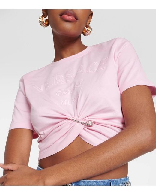 Versace Medusa T-Shirt in Pink | Lyst Canada