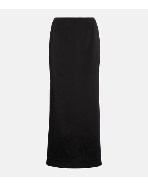 Dolce & Gabbana Cady Maxi Skirt in Black | Lyst