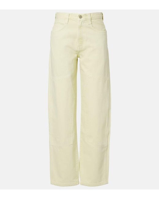 Agolde Natural Laria Pieced Tapered Jeans