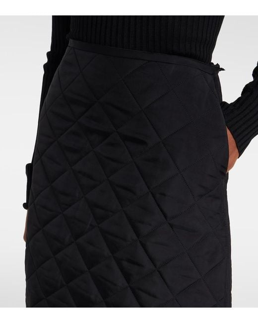 Jil Sander Black Minirock Saglia