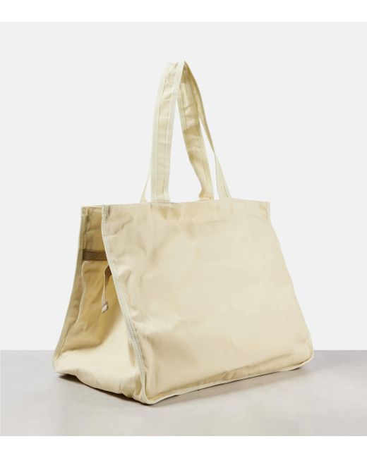 Acne White Canvas Tote Bag