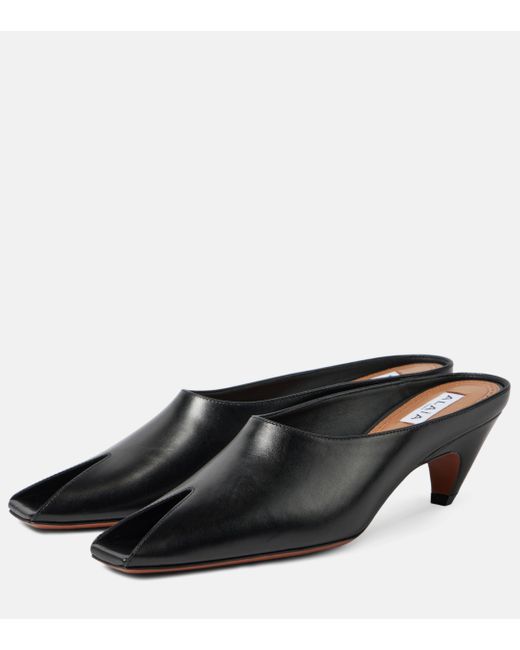 Alaïa Black 55 Leather Mules