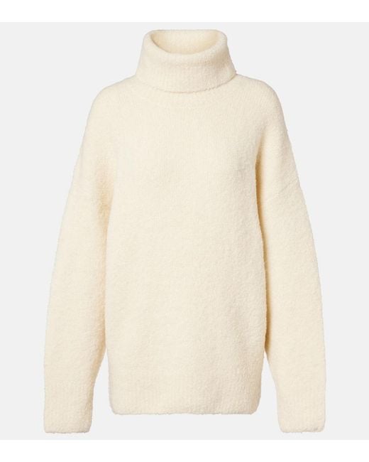 Totême Natural Alpaca And Wool-Blend Turtleneck Sweater