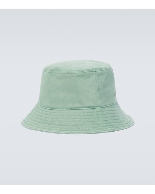 Miu Miu Bestickter Hut aus Denim in Green für Herren