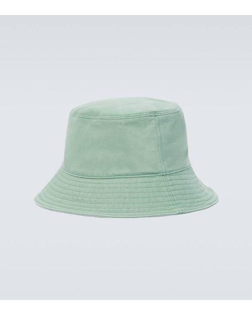 Miu Miu Bestickter Hut Aus Denim in Green für Herren