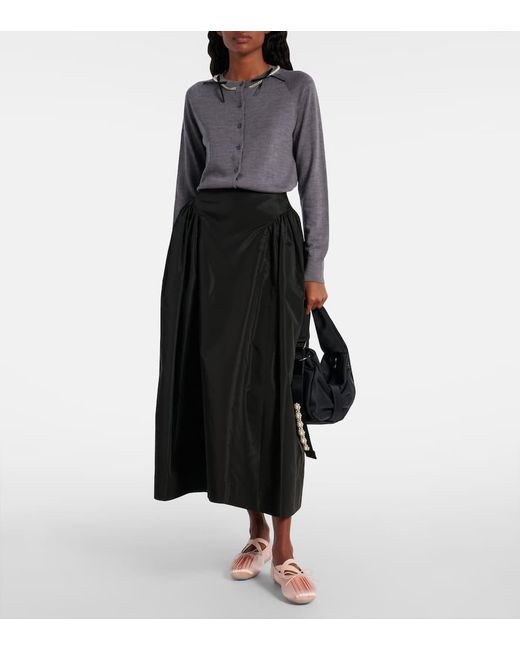 Simone Rocha Black Verzierte Schultertasche Utility Beaded Mini