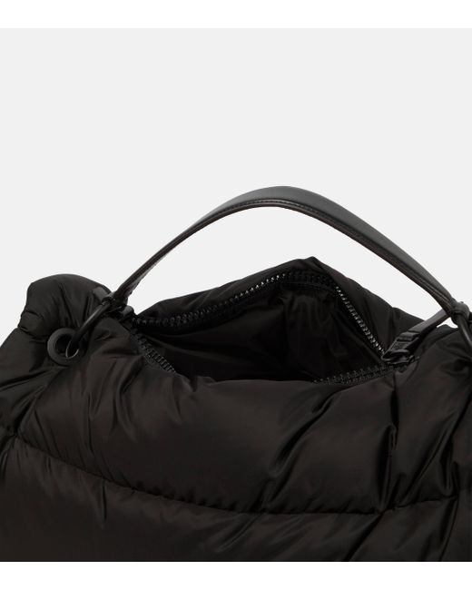 Moncler Black Legere Medium Nylon Tote Bag