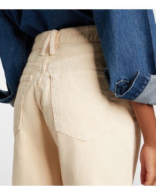 SLVRLAKE Denim Natural Square Denim Shorts