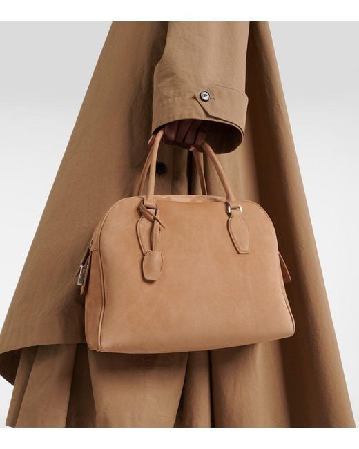 The Row Brown Tote Bag India 12.00 Aus Veloursleder