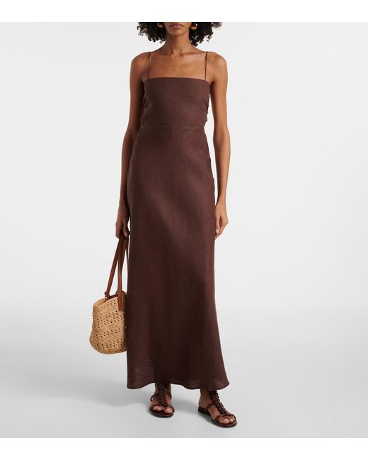 Gianvito Rossi Brown Capua Braided Leather Sandals