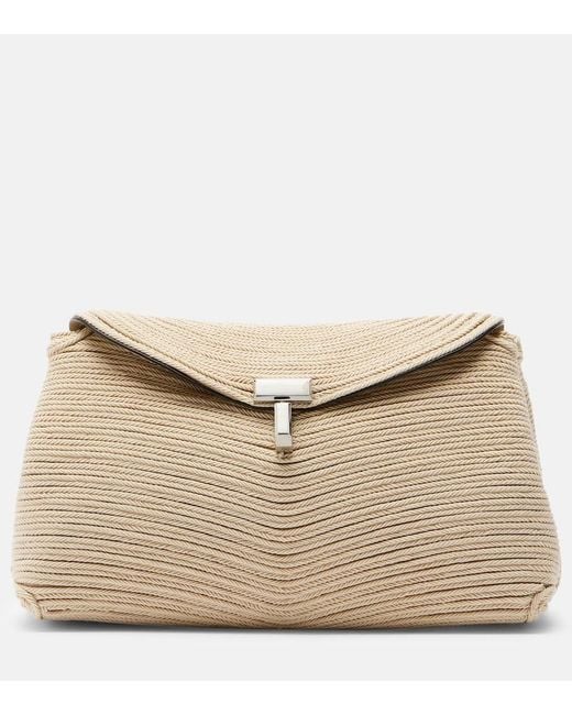 Totême  Natural T-Lock Mini Clutch