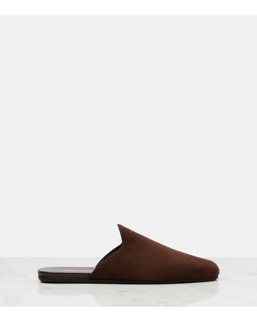 Prada Brown Suede Mules