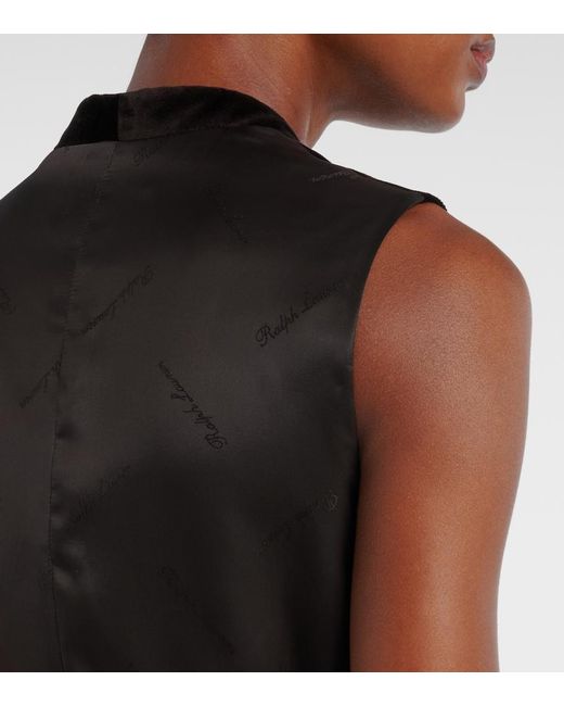 Ralph Lauren Black Cotton-Blend Vest
