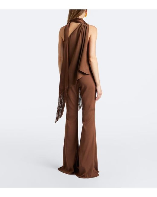 Taller Marmo Brown Mae High-Rise Flared Pants