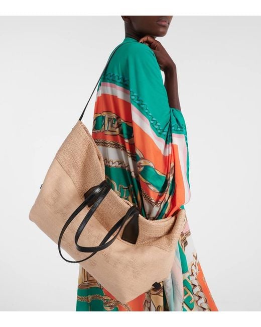 Balmain Natural Track Medium Tote Bag