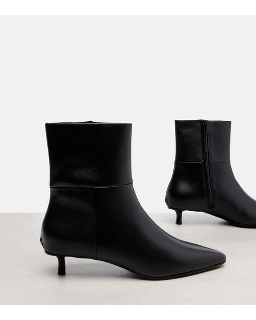 Jimmy Choo Black Lory Leather Ankle Boots