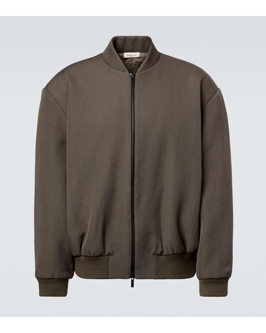 Fear Of God Blouson Aus Wolle Und Baumwolle in Brown für Herren