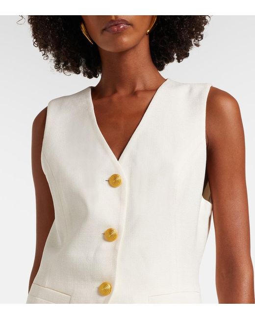 Chaleco De Novia Ingrida Rixo de color White