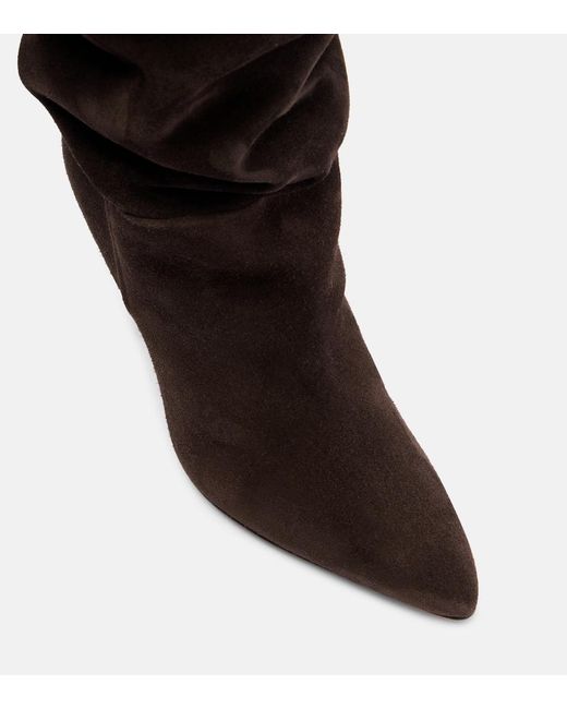 Paris Texas Brown Elsa 100 Suede Over-The-Knee Boots