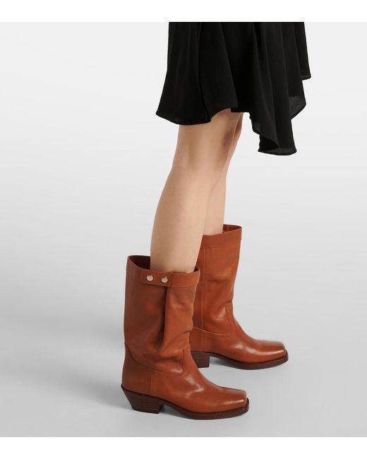 Isabel Marant Brown Ademe Leather Ankle Boots