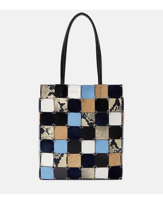 Khaite Black Emma Leather And Suede Shopper