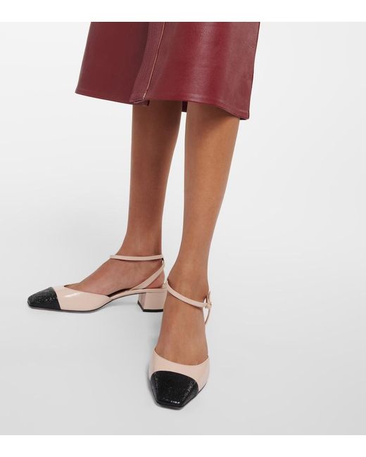 Aquazzura Metallic French Flirt 35 Leather Pump