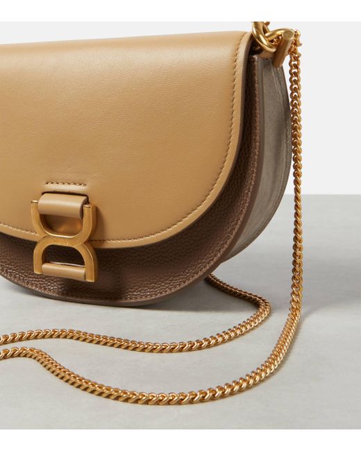 Chloé Natural Marcie Small Leather Tote Bag