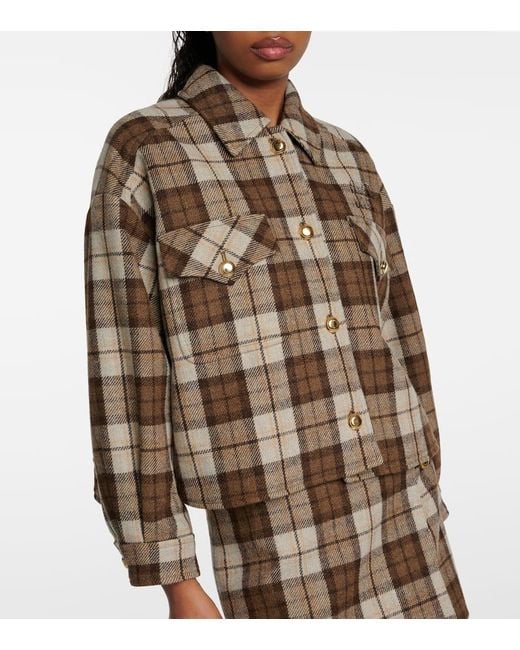 Miu Miu Brown Jacke Aus Einem Wollgemisch