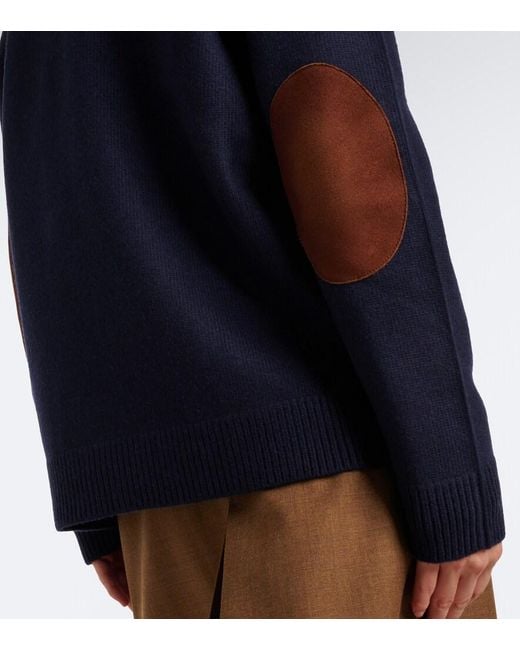 Prada Blue Virgin Wool Sweater