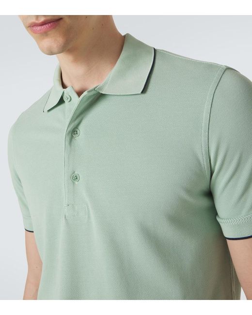 Tom Ford Green Pique Polo Shirt for men