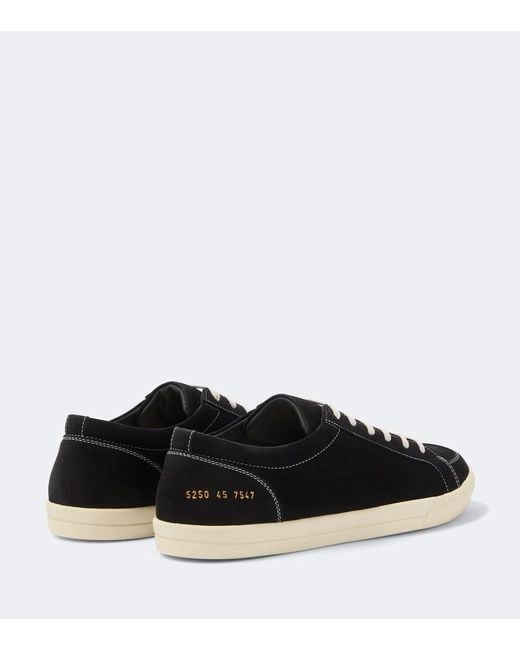Common Projects Black Skate Leather Sneakers for men