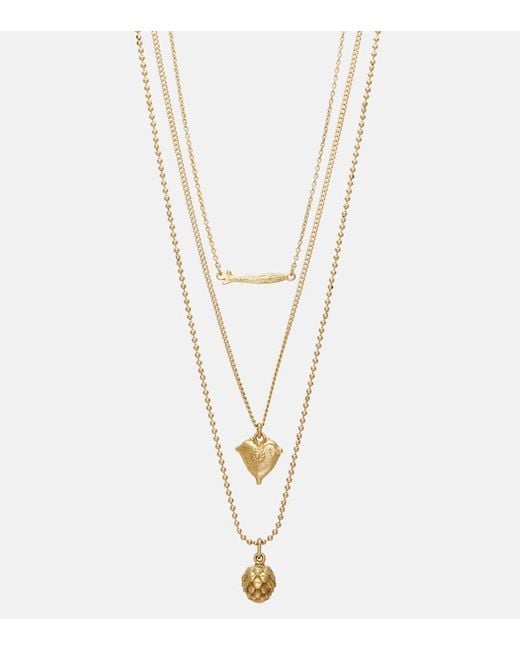 ALÉMAIS White Charm Chain Necklace