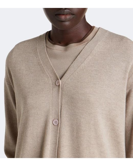 Max Mara Natural Wool Cardigan