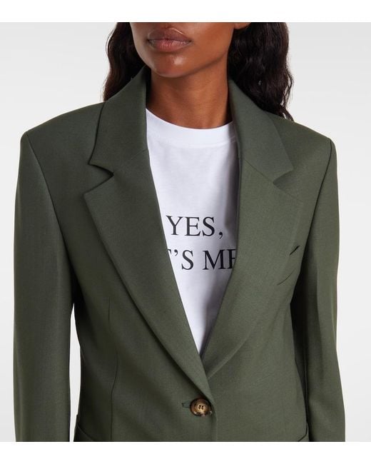 Victoria Beckham Green Blazer