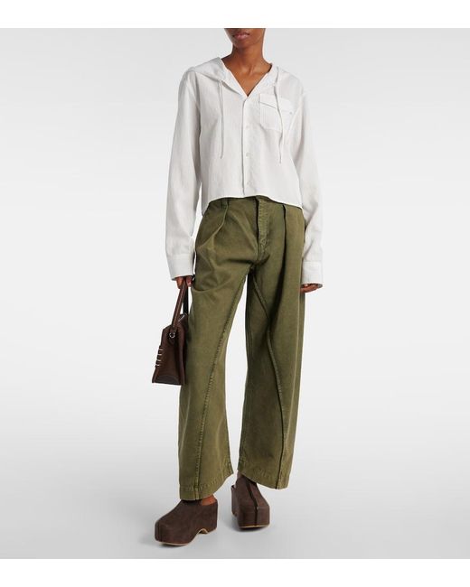 J.W. Anderson Brown Suede Platform Mules